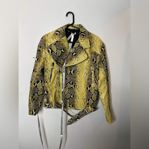 Mistress, rocks, snake, Print Oversized Biker Jacket size xs - Picture 8 of 12
